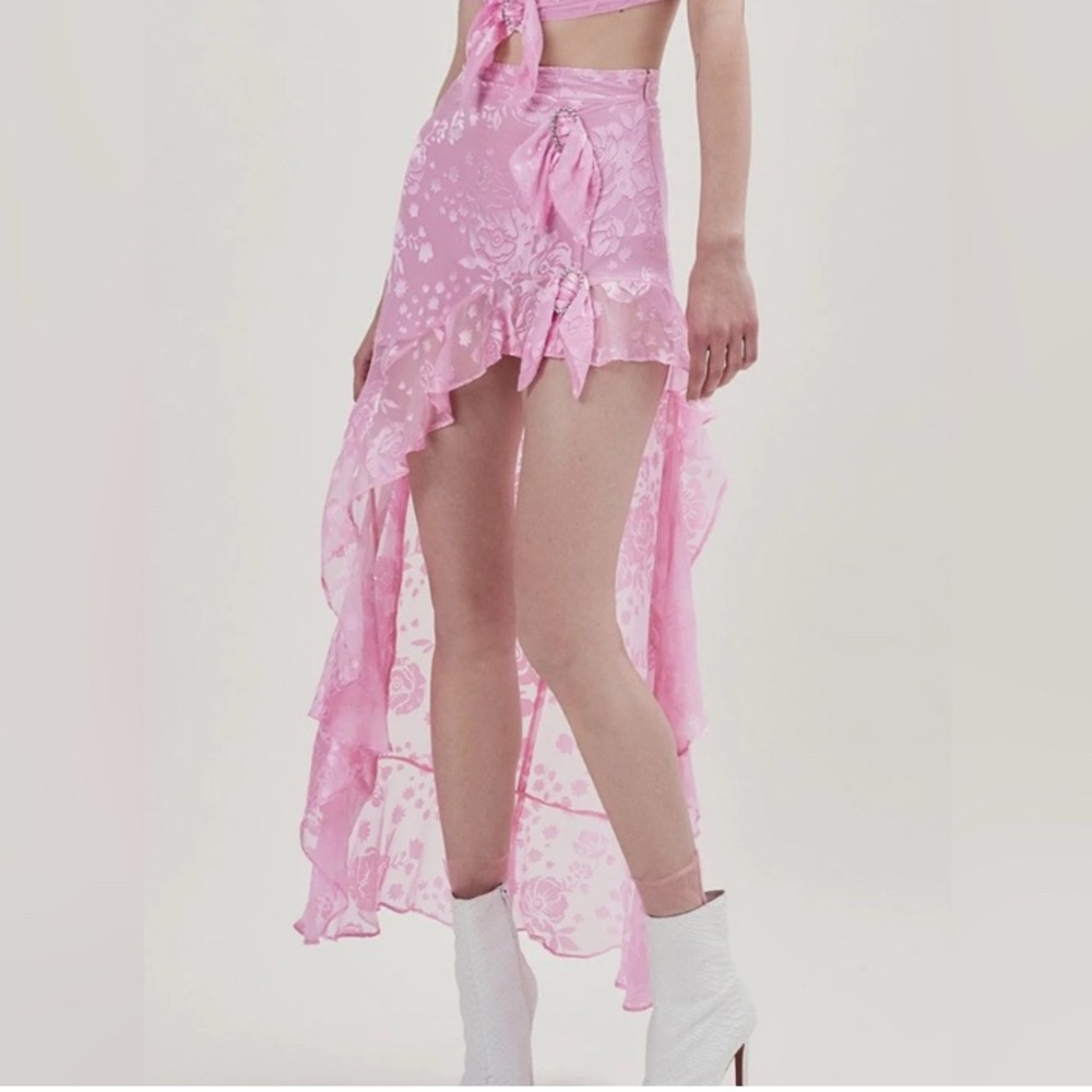 For Love & Lemons:Cosmo Asymmetrical skirt